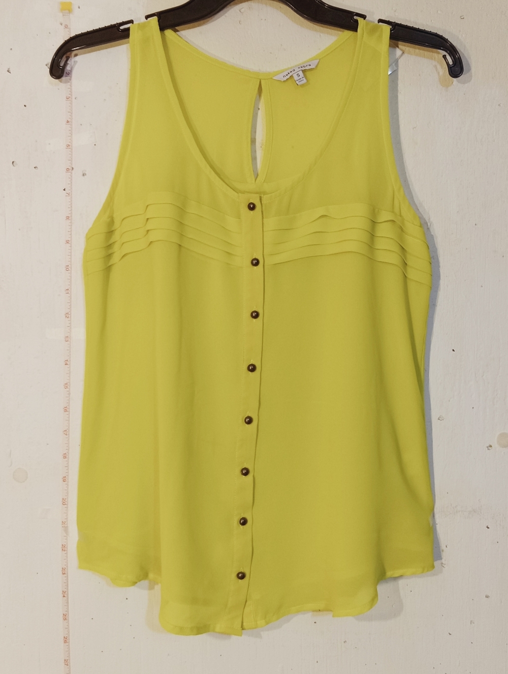 Women's Sleeveless Near Sheer Spring Top Size Small